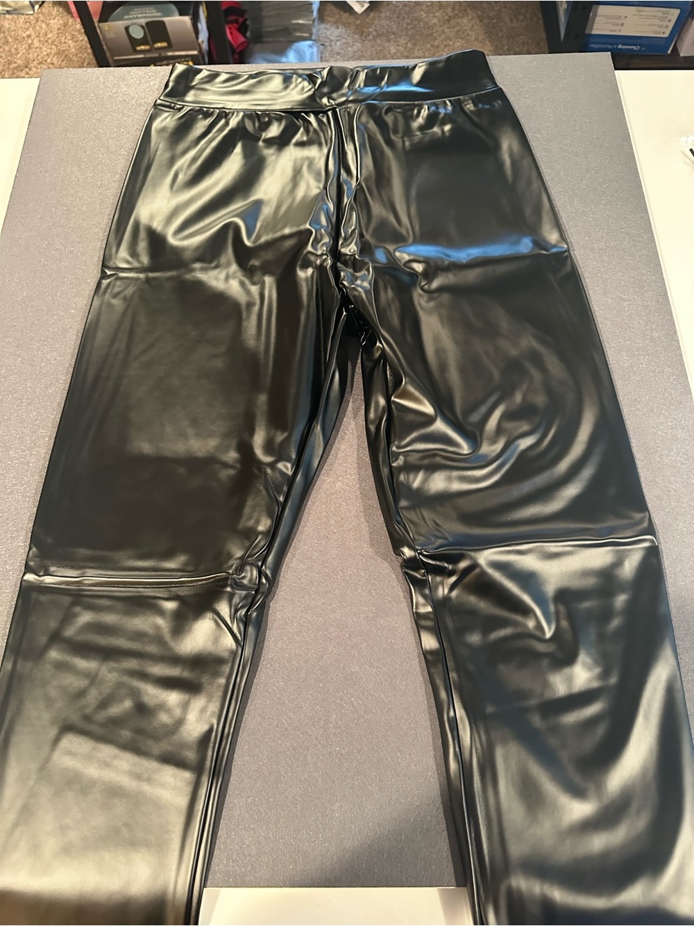 Black Faux Leather Leggings